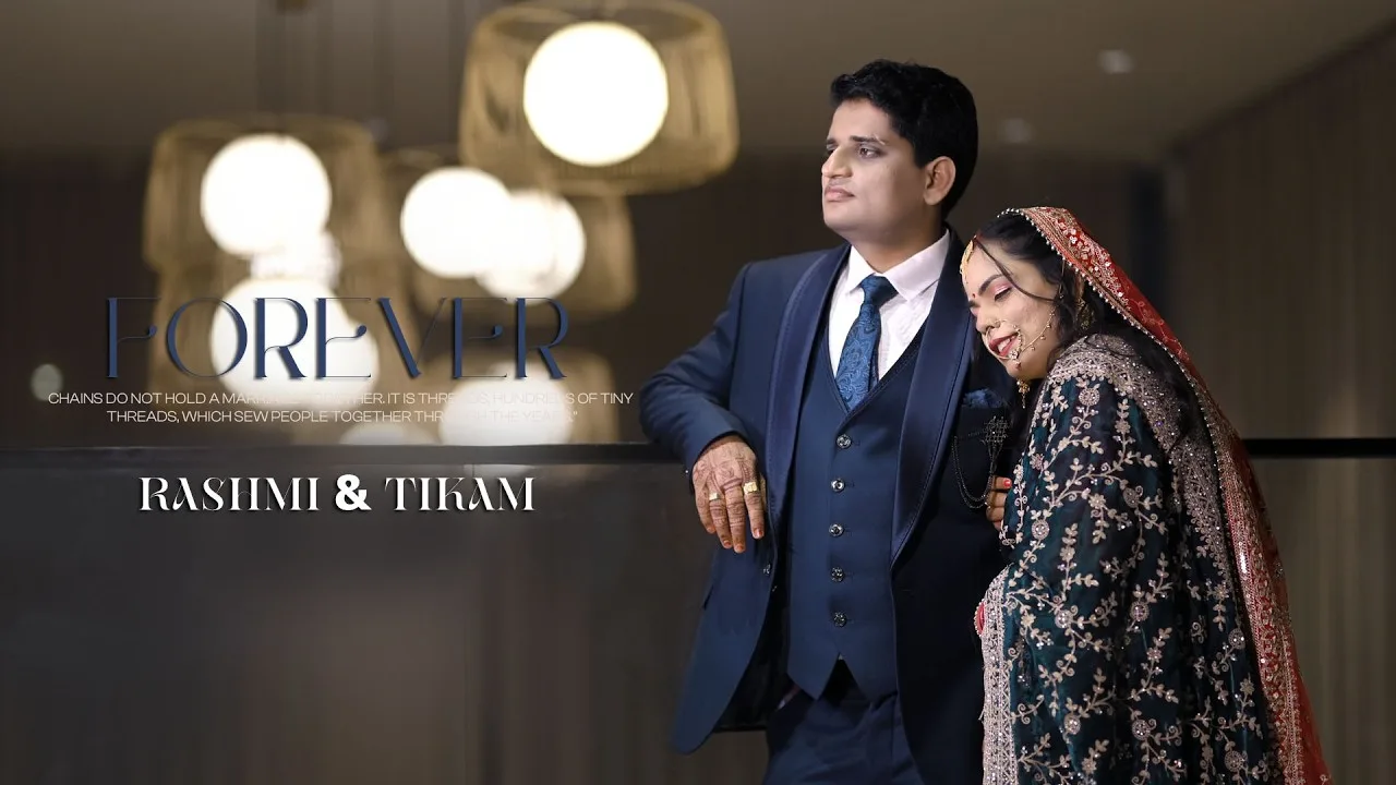 Cover image of a wedding reception highlight film